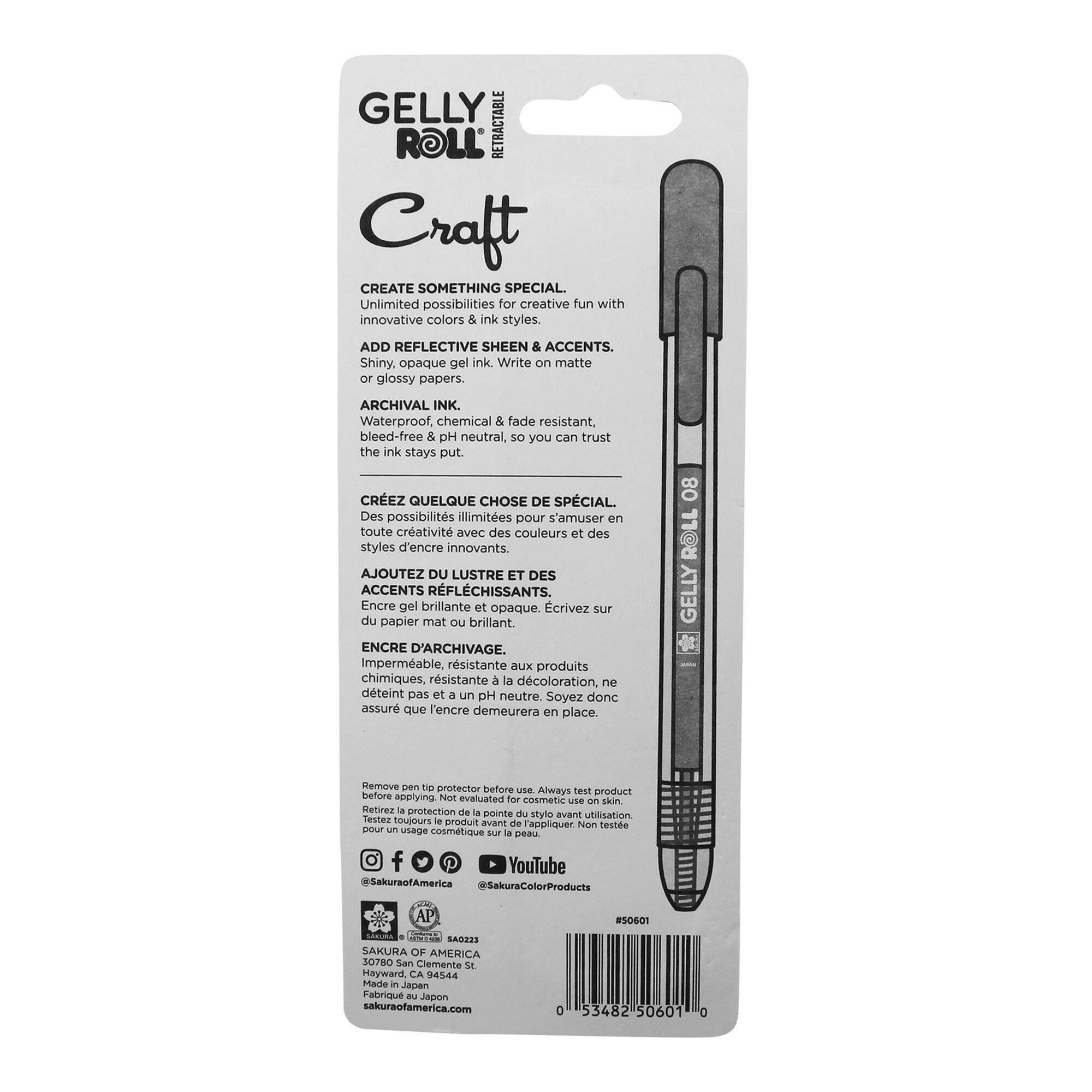 Sakura® Gelly Roll® 0.8mm Medium Point Retractable Craft Gel Pen Set